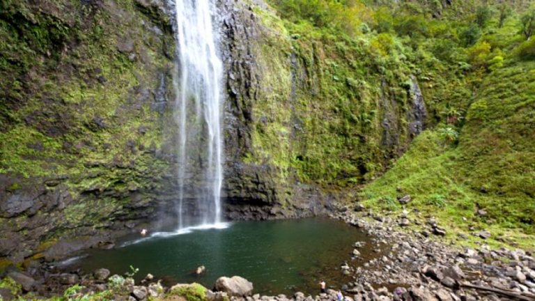 Hanakapiai waterfalls Hawaii